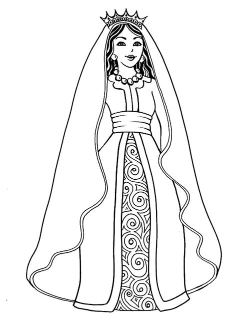 Queen Esther the of Persia Coloring Pages - Download & Print Online