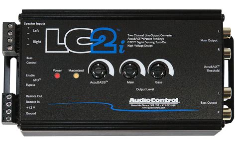 Audiocontrol lc6i 6 channel speaker level line out rca converter high to low. AudioControl LC2i 2 Channel Line Out Hi/Lo Converter+Bass Processor+Remote | eBay
