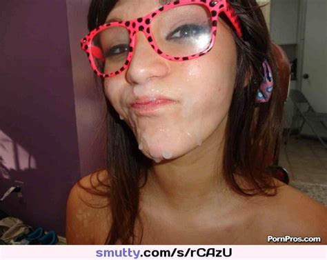 Teen Facial Glasses Cum