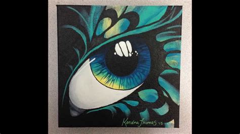 Acrylic Painting Artwork Abstract Butterfly Eye By