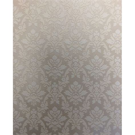 Graham And Brown Classics 56 Sq Ft Beige Vinyl Textured Damask Wallpaper