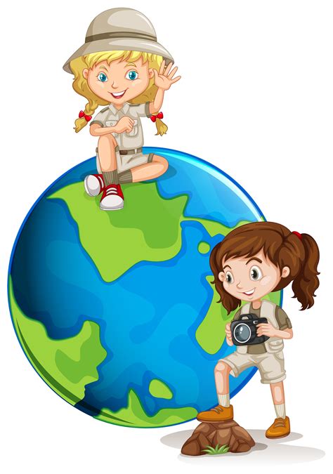 Young Adventure Girl Sand Earth 299829 Vector Art At Vecteezy