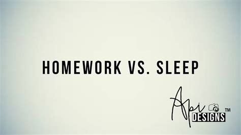 Homework Vs Sleep Teens Life In 24 Hours Youtube