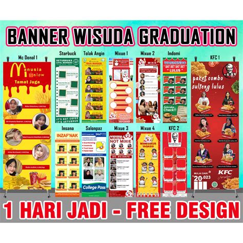 Jual Custom Banner Wisuda Desain Banner Wisuda Cetak