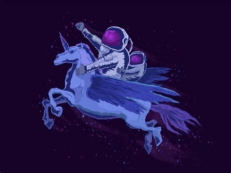 Space Unicorn By Oren On Dribbble