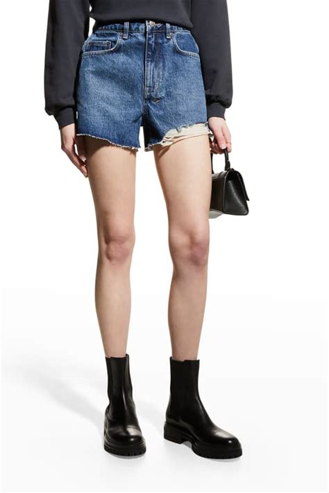 Agolde Parker Denim Shorts Neiman Marcus