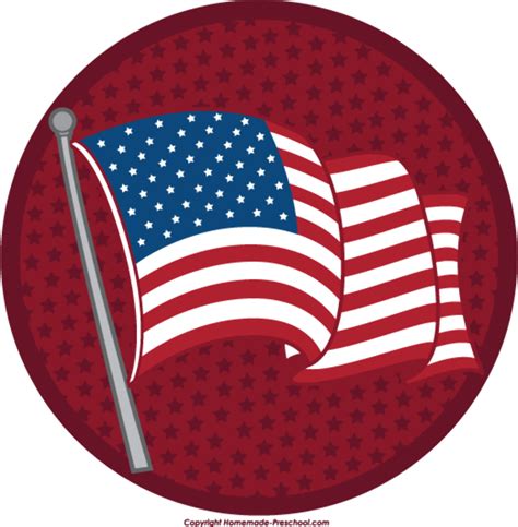 Download High Quality American Flag Clipart Circle Transparent Png