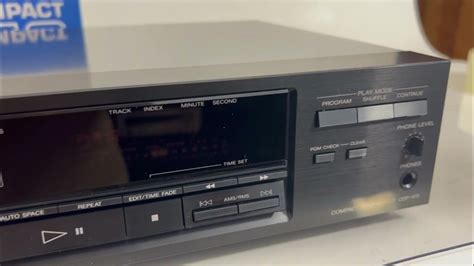 Vintage Sony Cdp 470 Compact Disc Cd Player 1990 Open Box Youtube