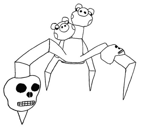 Roblox Spider Piggy Coloring Page Download Print Or Color Online For