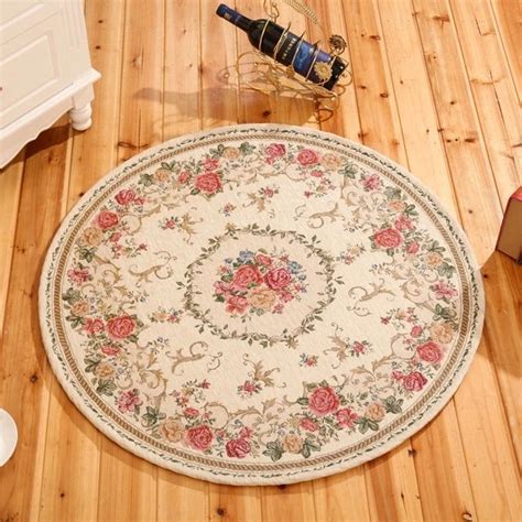 Countryside Round Pastoral Style Carpets For Living Room Bedroom Rugs