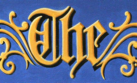 Historic And Traditional Hand Lettering By Rick Janzen Color Sample