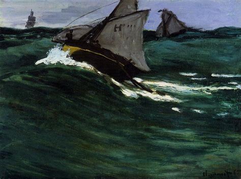 The Green Wave 1866 Claude Monet