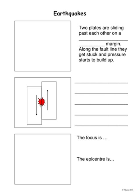 Earthquake Causes Worksheet Step By Step Lasen Teaching Resources
