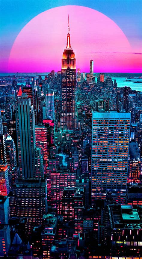 Neon City In 2020 Hd Wallpaper Android City Wallpaper Vaporwave