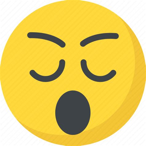 Bored Emoji Sleepy Face Tired Yawn Face Icon