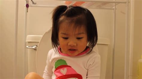 Cute Toddler Using The Toilet Youtube