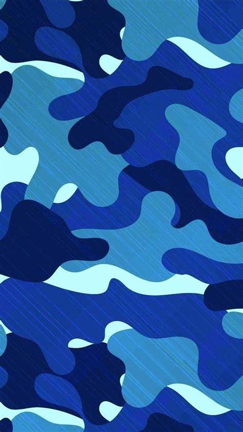 Blue Camouflage Wallpaper Nawpic