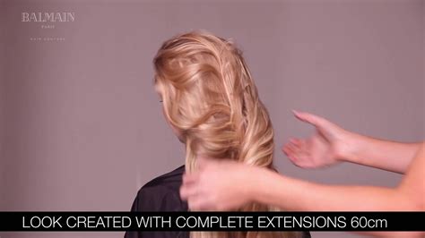 How To Apply Balmain Hair Complete Extensions 60cm Youtube
