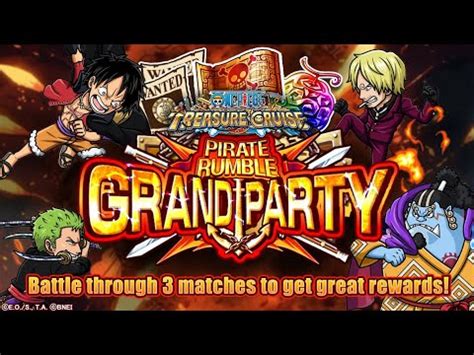 Optc Rumble Grand Party Game One Piece Treasure Cruise Youtube