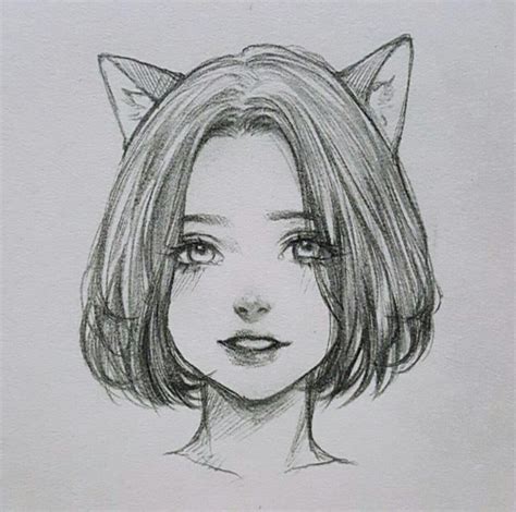 Girl Drawing Sketches Art Drawings Sketches Simple Manga Drawing Face Drawing Easy Drawings
