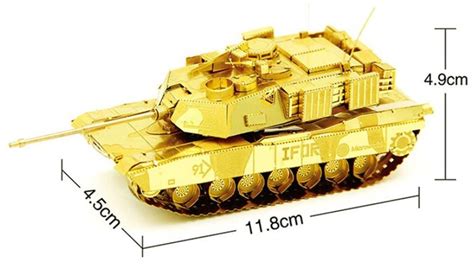 M1 Abrams Tank Metal Model Kit Microworld Tri M Specialty Products