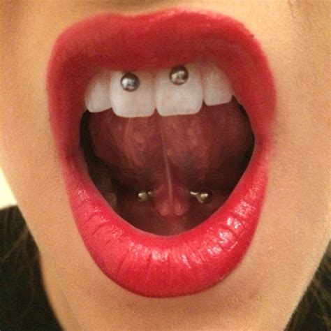 Smiley Piercing And Tongue Web Frenulum Piercing Smiley Piercing