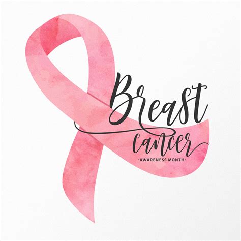 Watercolor Breast Cancer Awareness Ribbon 230124 Vector Art At Vecteezy