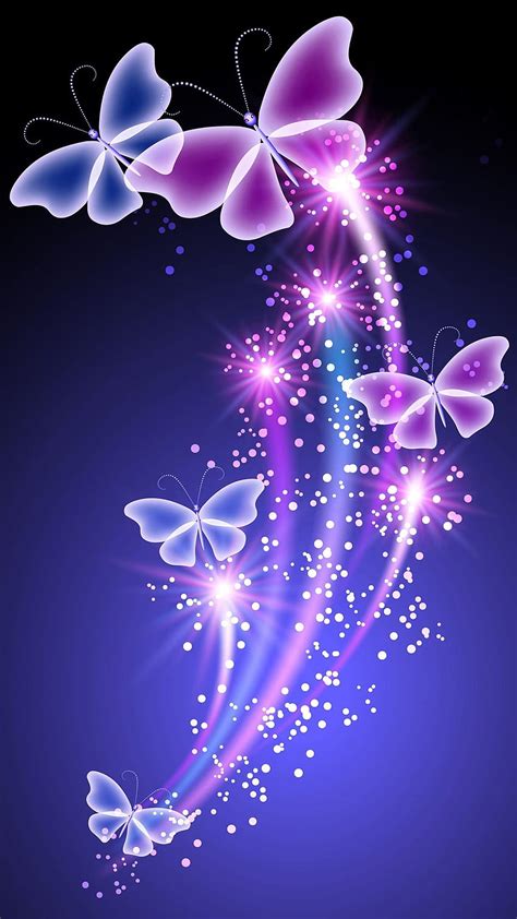 Butterfly For Android 64 Blue Butterfly Purple Butterfly