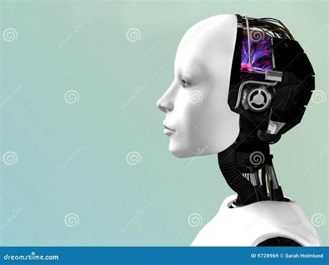 Robot Woman Sci Fi Android Female Artificial Intelligence Background
