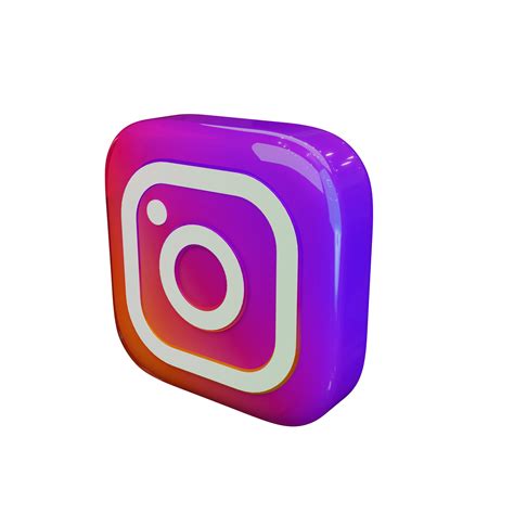 Glossy Instagram 3d Render Icon 9673723 Png
