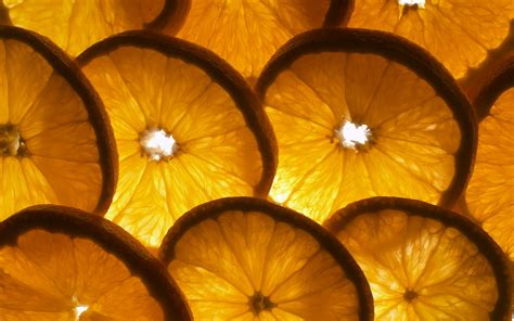 Wallpaper Orange Slices Shape Round Fruit 2560x1600 736365