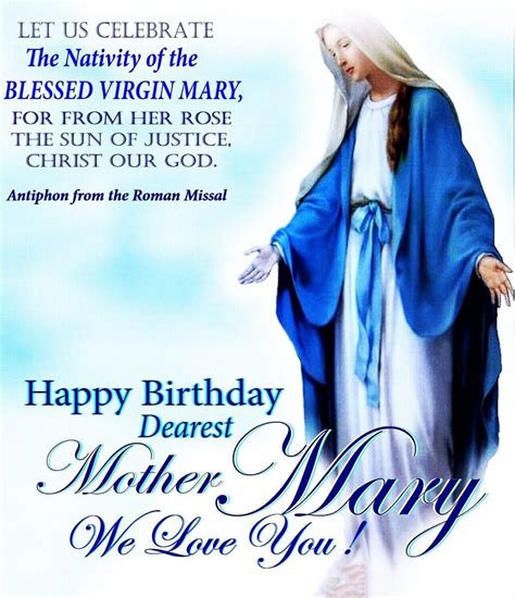 Nativity Of The Blessed Virgin Mary September 8 Mother Mary Images