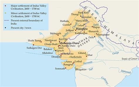Map Of Indus Valley Civilization