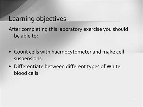 Ppt Cell Count And Wbc Differential Count Powerpoint Presentation