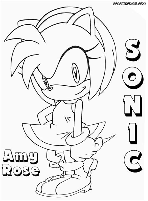 + Sonic The Hedgehog Coloring Pages Amy PNG - Super Coloring