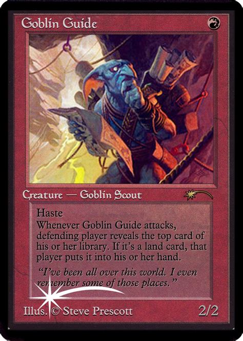 While individual goblins tend to be weak (their tokens are generally 1/1), they swarm quickly and offer a myriad of supports, bolstering your. goblin guide | Magic the gathering, Goblin