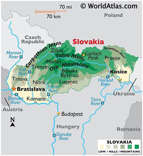 Slowakische Karten Fakten Weltatlas