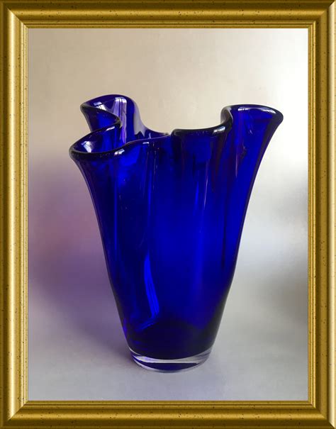 Vintage Cobalt Blue Glass Vase Free Nude Porn Photos