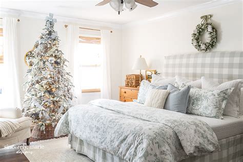 Our Snowy Christmas Bedroom Sincerely Marie Designs