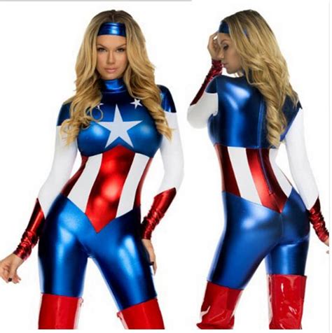Popular Adult Captain America Costume Buy Cheap Adult Captain America