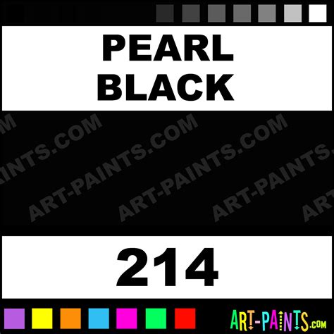 Pearl Black Perlacryl Acrylic Paints 214 Pearl Black Paint Pearl