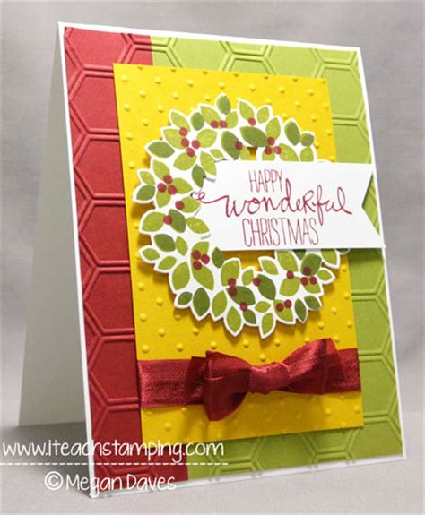 Paper Crafts Idea Using Wondrous Wreath From Stampin Up
