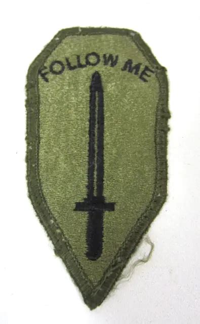 Vietnam Era Us Army Follow Me Infantry School Subdued Combat Patch