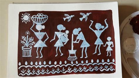 Warli Painting Tutorial Easy Step By Step Warli Art Of Village Woman