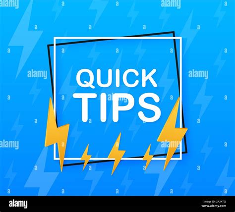 Quick Tips Hint Helpful Tricks Tooltip For Website Creative Banner