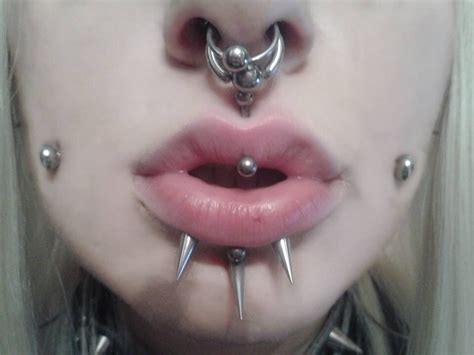 New Piercings From A Vertical Labret To A Labret And From A Medusa To A Vertical Medusa