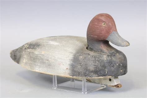 Sold Price Herters Redhead Drake Duck Decoy Waseca Mn Glass Eyes Solid Body Original Paint