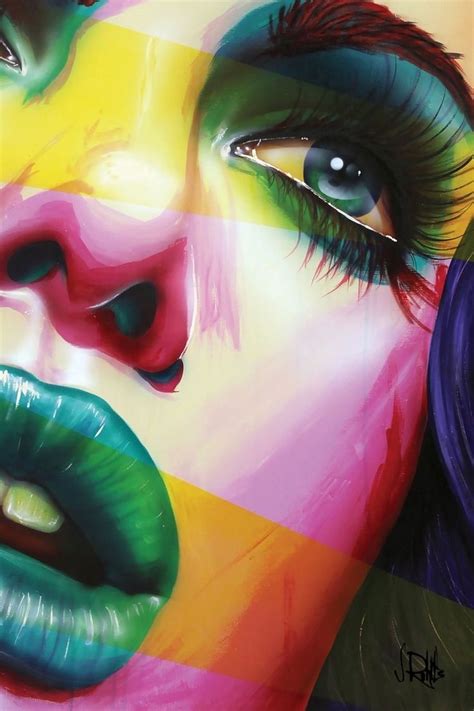 Colorful Face In 2020 Kunst Schilderij Schilderij Kunst