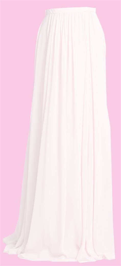 Plus Size Off White Flowing Maxi Chiffon Skirt Elizabeths Custom Skirts