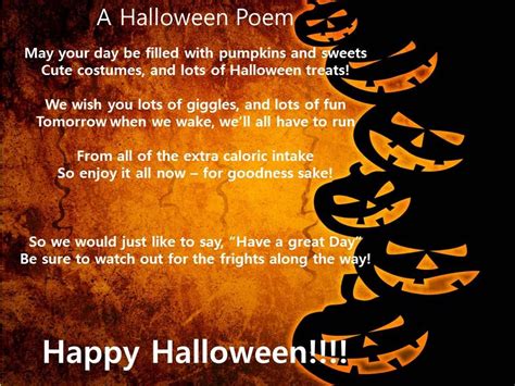 Trick Or Treat Safety Tips Halloween Poems Happy Halloween Seasonal